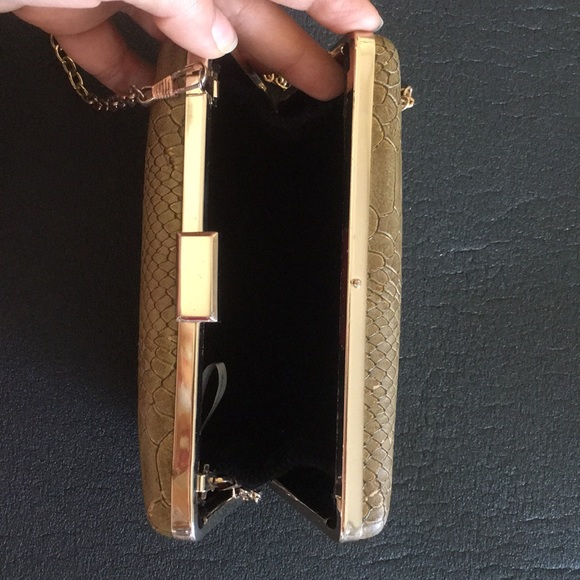 Brown Textured Clutch - Picture 2 of 3